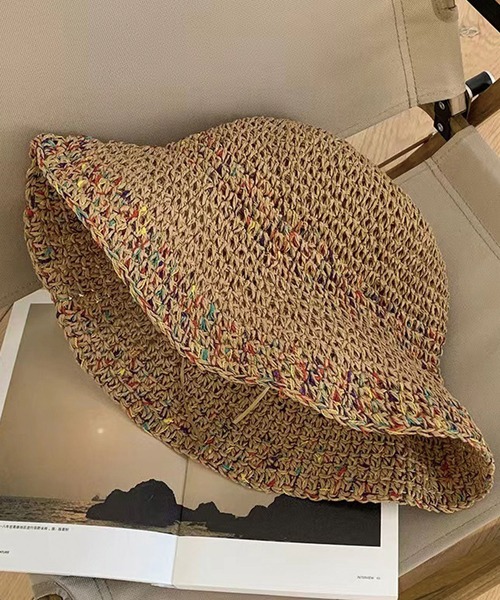 CORNERS(コーナーズ)の「麦わらペーパーハット(ハット・レディース・キャメル/ベージュ/ライトベージュ・FREE)」の3枚目の写真