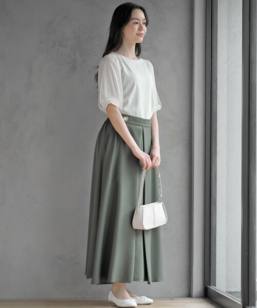 rps（アールピーエス）の「チュールパールハーフスリーブカットプルオーバー（Tシャツ/カットソー・レディース・オフホワイト/ブラック・フリー）」の12枚目の写真