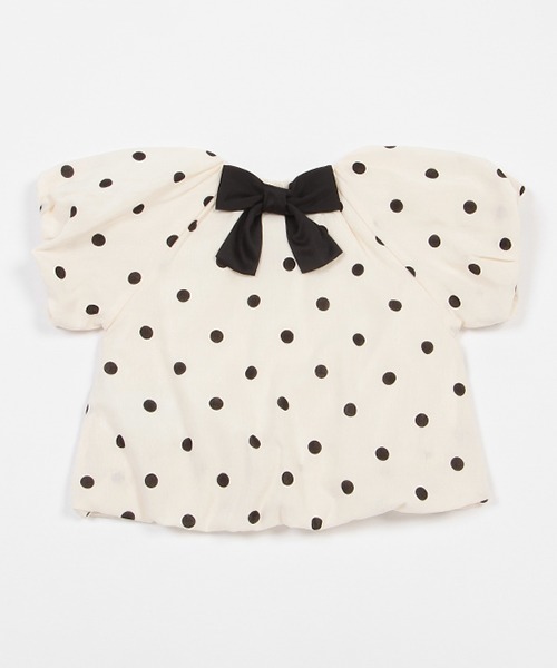 petit main（プティマイン）の「【リンク】バルーンブラウス(キッズ)（シャツ/ブラウス・キッズ・アイボリー/イエロー/ブラック/ピンク・80ｃｍ/90cm/110cm/130cm/100cm/120cm）」の10枚目の写真