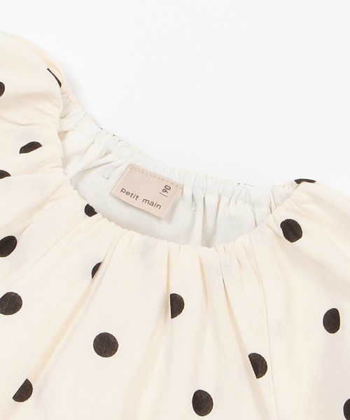 petit main（プティマイン）の「【リンク】バルーンブラウス(キッズ)（シャツ/ブラウス・キッズ・アイボリー/イエロー/ブラック/ピンク・80ｃｍ/90cm/110cm/130cm/100cm/120cm）」の11枚目の写真