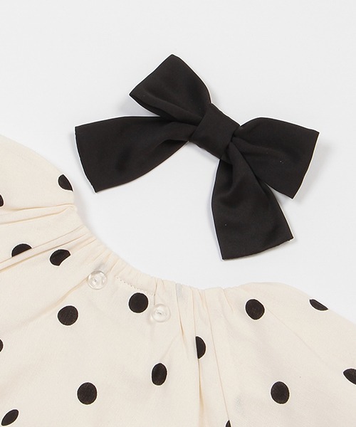 petit main（プティマイン）の「【リンク】バルーンブラウス(キッズ)（シャツ/ブラウス・キッズ・アイボリー/イエロー/ブラック/ピンク・80ｃｍ/90cm/110cm/130cm/100cm/120cm）」の21枚目の写真