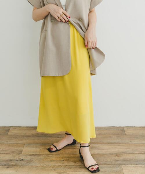 ITEMS URBANRESEARCH(アイテムズ アーバンリサーチ)の「フレアスカート(スカート・レディース・イエロー/ベージュ系その他/ブラック系その他・FREE)」の6枚目の写真
