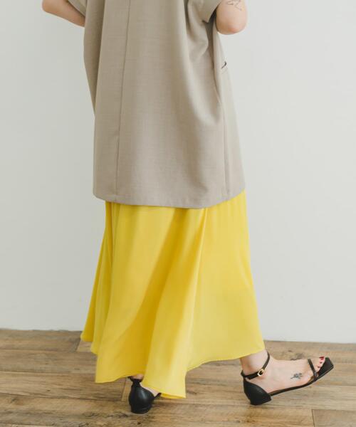 ITEMS URBANRESEARCH(アイテムズ アーバンリサーチ)の「フレアスカート(スカート・レディース・イエロー/ベージュ系その他/ブラック系その他・FREE)」の7枚目の写真