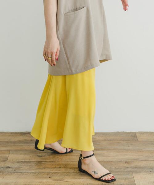 ITEMS URBANRESEARCH(アイテムズ アーバンリサーチ)の「フレアスカート(スカート・レディース・イエロー/ベージュ系その他/ブラック系その他・FREE)」の8枚目の写真