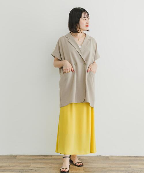 ITEMS URBANRESEARCH(アイテムズ アーバンリサーチ)の「フレアスカート(スカート・レディース・イエロー/ベージュ系その他/ブラック系その他・FREE)」の9枚目の写真
