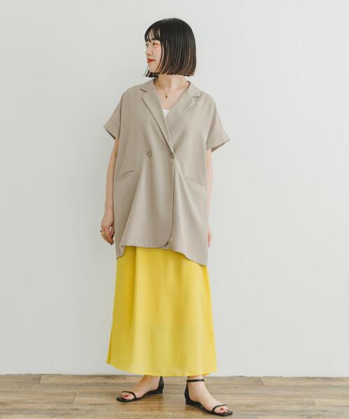 ITEMS URBANRESEARCH(アイテムズ アーバンリサーチ)の「フレアスカート(スカート・レディース・イエロー/ベージュ系その他/ブラック系その他・FREE)」の10枚目の写真