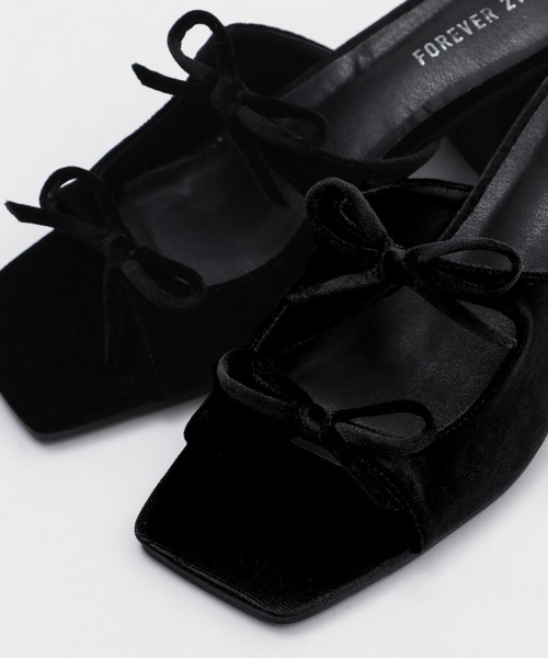 FOREVER 21(フォーエバー トゥエンティーワン)の「【2024SS】ベロアリボンサンダル(サンダル・レディース・ブラック/ブラウン・LARGE/MEDIUM/SMALL)」の7枚目の写真