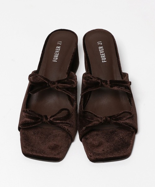 FOREVER 21(フォーエバー トゥエンティーワン)の「【2024SS】ベロアリボンサンダル(サンダル・レディース・ブラック/ブラウン・LARGE/MEDIUM/SMALL)」の10枚目の写真