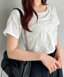 サテンリボンTEE 127405
