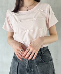 Heather | サテンリボンTEE 127405(Tシャツ/カットソー)