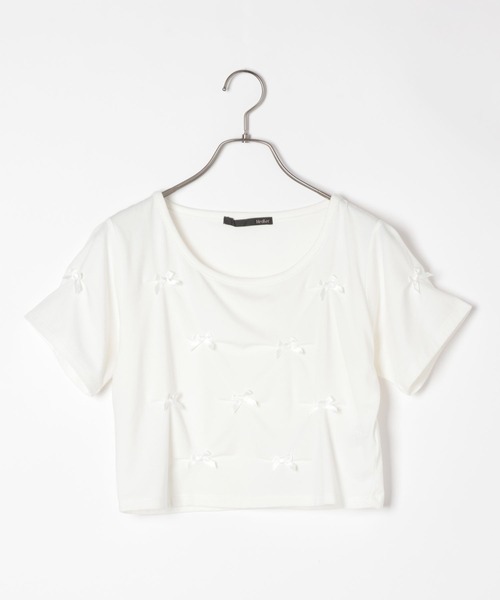Heather(ヘザー)の「サテンリボンTEE 127405(Tシャツ/カットソー・レディース・ブラック/ピンク/ホワイト・FREE)」の15枚目の写真