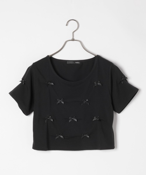 Heather(ヘザー)の「サテンリボンTEE 127405(Tシャツ/カットソー・レディース・ブラック/ピンク/ホワイト・FREE)」の16枚目の写真