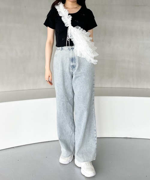 Heather(ヘザー)の「サテンリボンTEE 127405(Tシャツ/カットソー・レディース・ブラック/ピンク/ホワイト・FREE)」の10枚目の写真