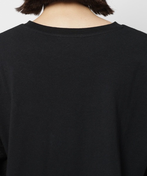 niko and...（ニコアンド）の「袖布帛レースバルーンプルオーバー（Tシャツ/カットソー・レディース・ブラック/イエロー/ピンク/オフホワイト・LARGE/MEDIUM）」の22枚目の写真