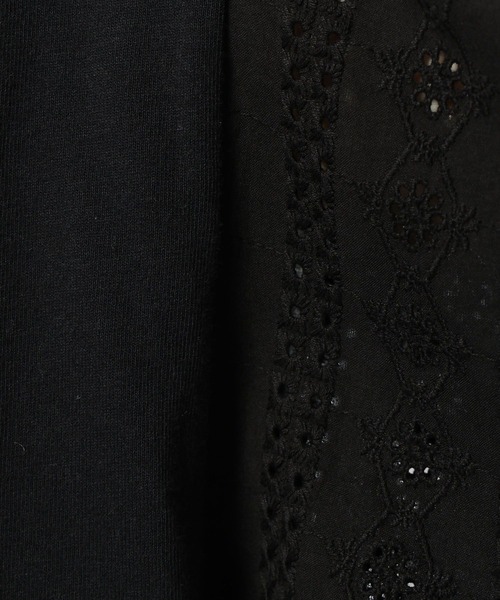 niko and...（ニコアンド）の「袖布帛レースバルーンプルオーバー（Tシャツ/カットソー・レディース・ブラック/イエロー/ピンク/オフホワイト・LARGE/MEDIUM）」の18枚目の写真