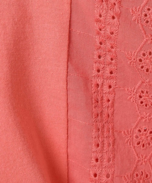 niko and...（ニコアンド）の「袖布帛レースバルーンプルオーバー（Tシャツ/カットソー・レディース・ブラック/イエロー/ピンク/オフホワイト・LARGE/MEDIUM）」の16枚目の写真