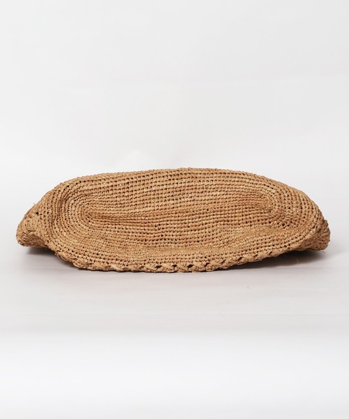 MICA&DEAL（マイカ＆ディール）の「【AFRICANSQUARE】ラフィアかぎ編みバッグ（ハンドバッグ・レディース・ブラウン・FREE）」の4枚目の写真