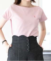 ロゴ刺繍フレンチスリーブT/ananotherangelus