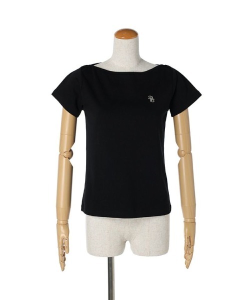 an another angelus（アンアナザーアンジェラス）の「ロゴ刺繍フレンチスリーブT/ananotherangelus（Tシャツ/カットソー・レディース・ピンク/アイボリー/ブラック・FREE）」の18枚目の写真