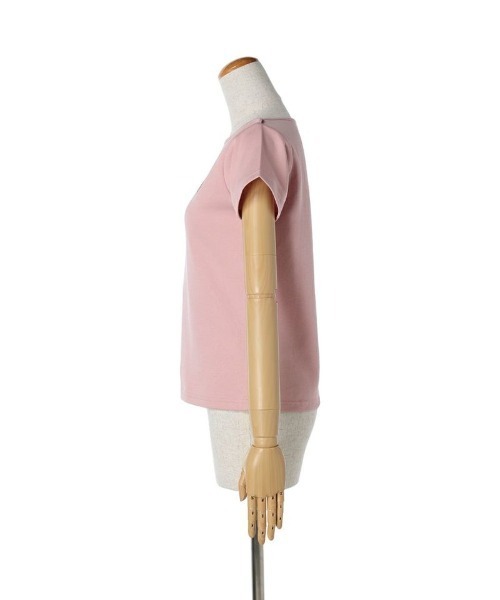 an another angelus（アンアナザーアンジェラス）の「ロゴ刺繍フレンチスリーブT/ananotherangelus（Tシャツ/カットソー・レディース・ピンク/アイボリー/ブラック・FREE）」の20枚目の写真