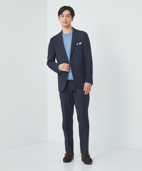 green label relaxing(グリーンレーベルリラクシング)の「スーパーファインメリノウール クルーネック ニット(ニット/セーター・メンズ・オレンジ/ブラック/ライトブルー/グレー・S/M/L/XL)」の7枚目の写真