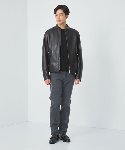 green label relaxing(グリーンレーベルリラクシング)の「スーパーファインメリノウール クルーネック ニット(ニット/セーター・メンズ・オレンジ/ブラック/ライトブルー/グレー・S/M/L/XL)」の10枚目の写真