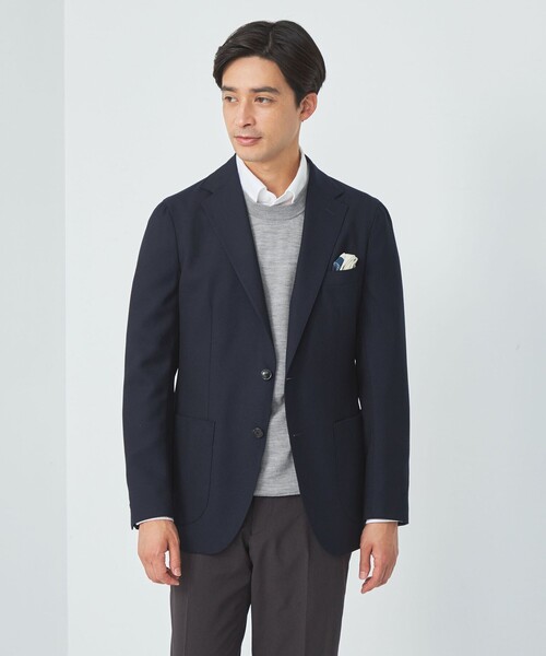 green label relaxing(グリーンレーベルリラクシング)の「スーパーファインメリノウール クルーネック ニット(ニット/セーター・メンズ・オレンジ/ブラック/ライトブルー/グレー・S/M/L/XL)」の12枚目の写真