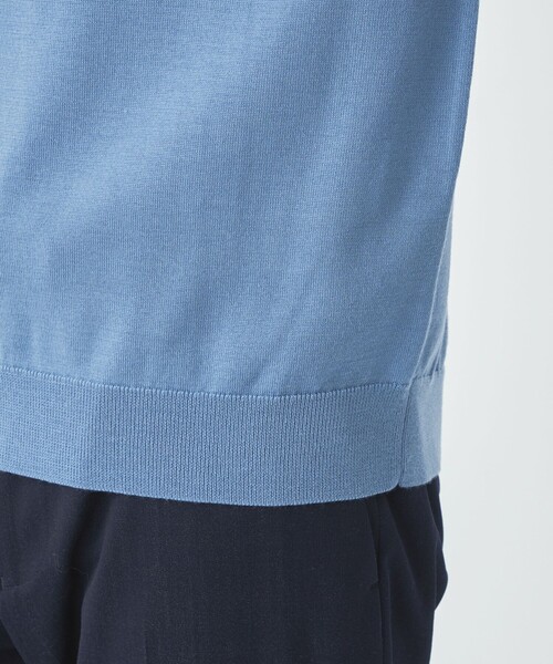 green label relaxing(グリーンレーベルリラクシング)の「スーパーファインメリノウール クルーネック ニット(ニット/セーター・メンズ・オレンジ/ブラック/ライトブルー/グレー・S/M/L/XL)」の22枚目の写真