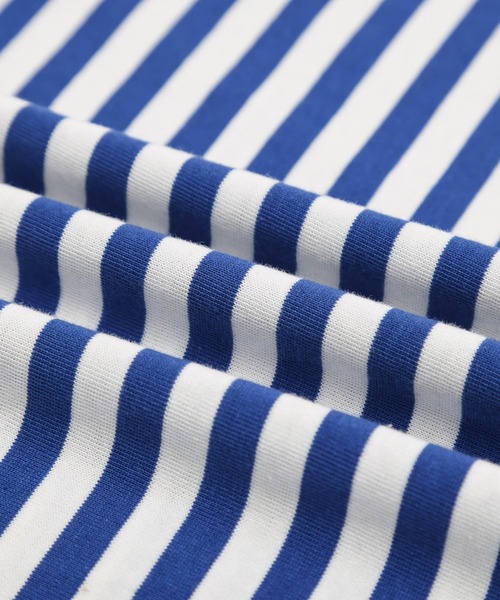 La-gemme（ラジェム）の「クロップドボーダーTシャツ（Tシャツ/カットソー・レディース・グレー/グリーン/レッド/ブルー/ブラック・フリー）」の14枚目の写真