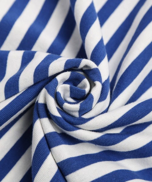 La-gemme（ラジェム）の「クロップドボーダーTシャツ（Tシャツ/カットソー・レディース・グレー/グリーン/レッド/ブルー/ブラック・フリー）」の15枚目の写真