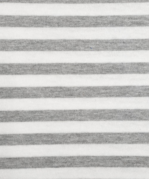 La-gemme（ラジェム）の「クロップドボーダーTシャツ（Tシャツ/カットソー・レディース・グレー/グリーン/レッド/ブルー/ブラック・フリー）」の17枚目の写真