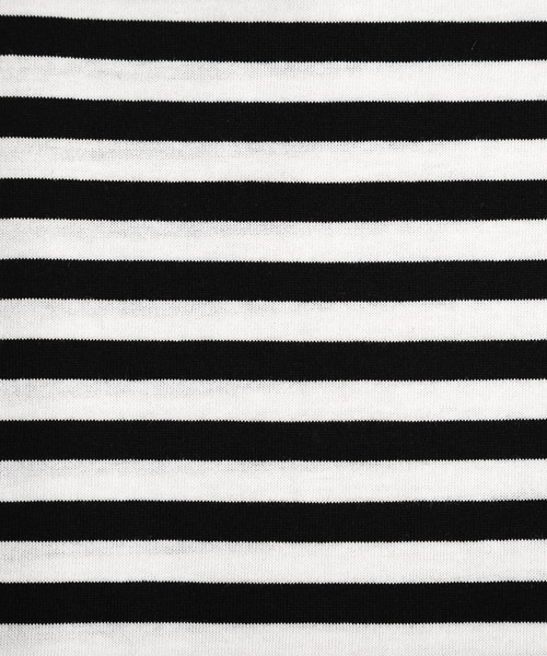 La-gemme（ラジェム）の「クロップドボーダーTシャツ（Tシャツ/カットソー・レディース・グレー/グリーン/レッド/ブルー/ブラック・フリー）」の18枚目の写真