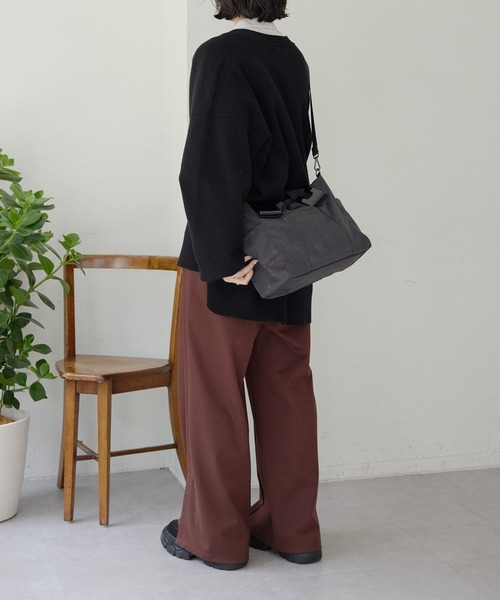 ポケット8個/ショルダー付き》樹脂パーツトートバッグSサイズ（トート