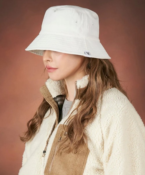 VARZAR/バザール Herringbone label bucket hat バケットハット