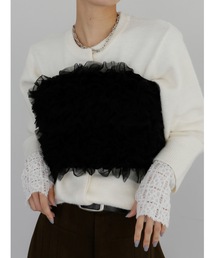 Katrin TOKYO（カトリーントーキョー）の「lace sleeve knit cardigan（カーディガン/ボレロ）」