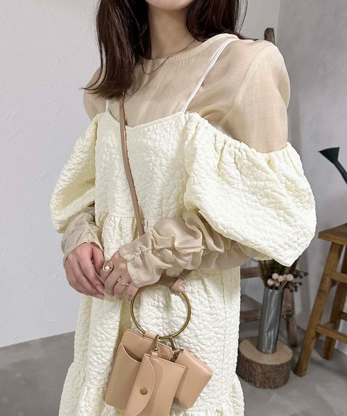 favclo. raffime ふくれワンピース×シアーブラウス favclo. raffime ふくれワンピース×シアーブラウス - メルカリ
