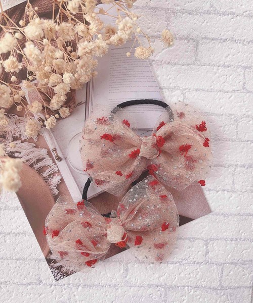 ヘアゴム No.341 lulunoix/シアードットリボンヘアゴム N15242（ヘアゴム）｜CERCA