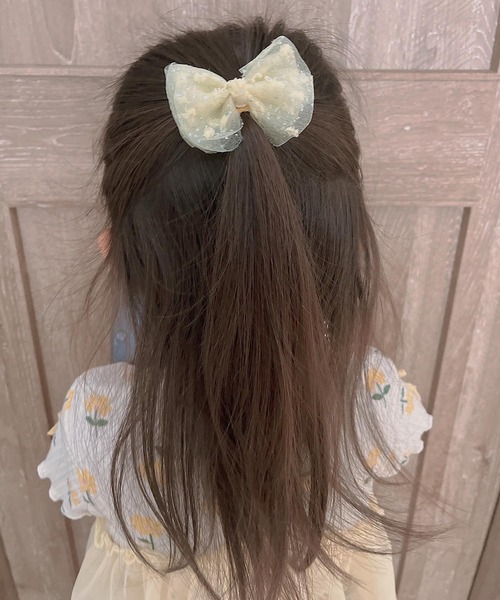 ヘアゴム No.242 lulunoix/シアードットリボンヘアゴム N15242（ヘアゴム）｜CERCA