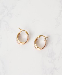 【Wc】【it】【ANARKH（アナンケ）】ステンレス ツイストリングピアス