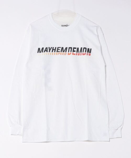 NO WAY(ノーウェイ)の「/MAYHEM/graphic L/S T(Tシャツ/カットソー・レディース・ブラック/ホワイト・LARGE/MEDIUM)」の2枚目の写真