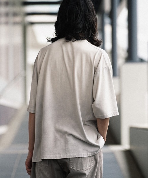 WYM LIDNM（ウィム バイ リドム）の「VINTAGE FADED GRADATION TEE（Tシャツ/カットソー・メンズ・グレー系/アッシュブラウン/グレー/ブラック系・S/M/L）」の19枚目の写真