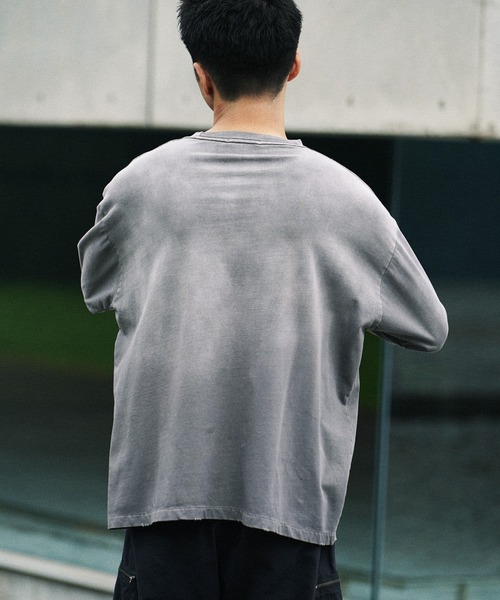WYM LIDNM（ウィム バイ リドム）の「VINTAGE FADED GRADATION TEE（T