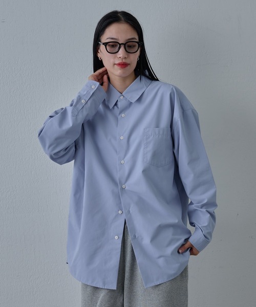 COLONY 2139(コロニートゥーワンスリーナイン)の「コットンライクレギュラーシャツ(シャツ/ブラウス・メンズ・サックスブルー/チャコールグレー/ホワイト・MEDIUM/LARGE/X-LARGE)」の3枚目の写真