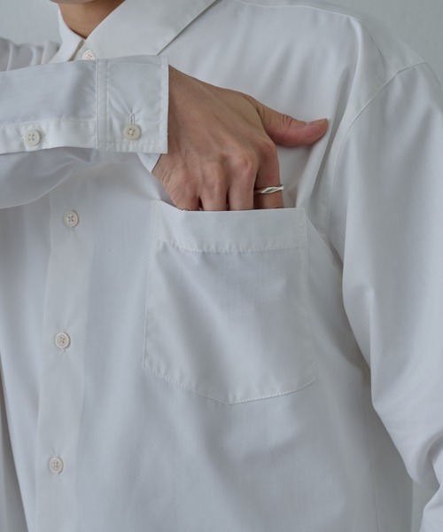 COLONY 2139(コロニートゥーワンスリーナイン)の「コットンライクレギュラーシャツ(シャツ/ブラウス・メンズ・サックスブルー/チャコールグレー/ホワイト・MEDIUM/LARGE/X-LARGE)」の6枚目の写真