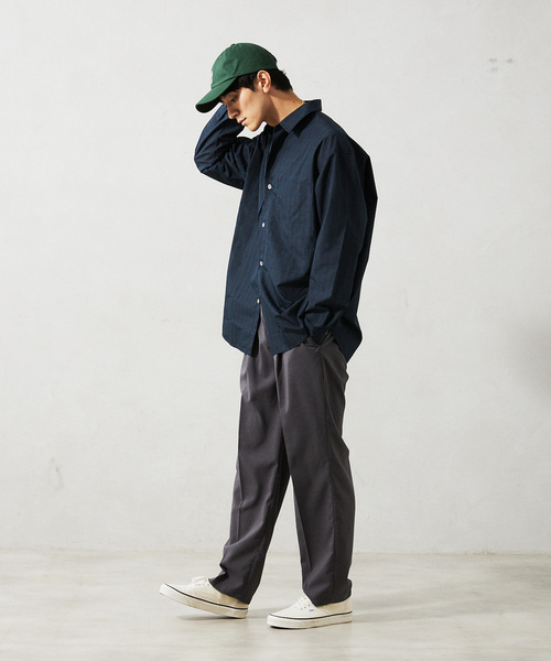 JOURNAL STANDARD relume（ジャーナルスタンダード　レリューム）の「”UNIFORM” ブロードユーティリティシャツ（シャツ/ブラウス・メンズ・ブルー/ブラック/ネイビー・MEDIUM/LARGE）」の9枚目の写真