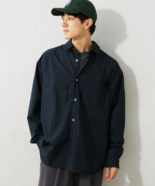JOURNAL STANDARD relume（ジャーナルスタンダード　レリューム）の「”UNIFORM” ブロードユーティリティシャツ（シャツ/ブラウス・メンズ・ブルー/ブラック/ネイビー・MEDIUM/LARGE）」の12枚目の写真