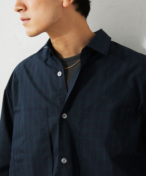 JOURNAL STANDARD relume（ジャーナルスタンダード　レリューム）の「”UNIFORM” ブロードユーティリティシャツ（シャツ/ブラウス・メンズ・ブルー/ブラック/ネイビー・MEDIUM/LARGE）」の18枚目の写真