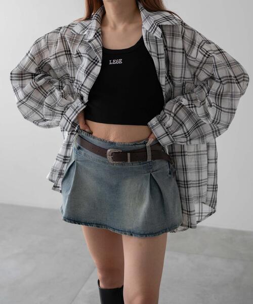 dispark（ディスパーク）の「DISPARK/ハーモンチェックオーバーシャツ（シャツ/ブラウス・レディース・ホワイト/ピンク・FREE）」の19枚目の写真