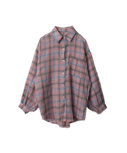 dispark（ディスパーク）の「DISPARK/ハーモンチェックオーバーシャツ（シャツ/ブラウス・レディース・ホワイト/ピンク・FREE）」の22枚目の写真