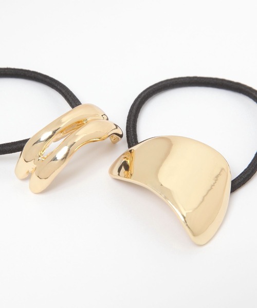 GLOBAL WORK（グローバルワーク）の「メタルヘアゴム2点セット/138714（ヘアゴム・レディース・シルバー系1/ゴールド系2/シルバー系2/ゴールド系1・ONE SIZE）」の8枚目の写真